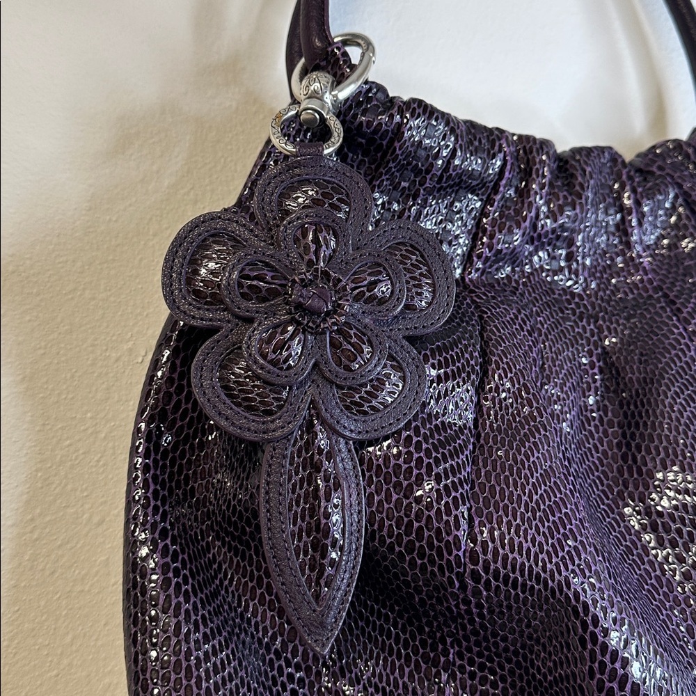 Brighton Breelan Python Snake Embossed Leather Sh… - image 7